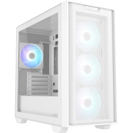 ASUS A21 PLUS RG ARGB Mid Tower mATX Cristal Templado USB 3.0 Blanca