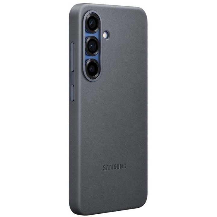 Samsung Funda de Cuero Vegano Negra para Galaxy S25