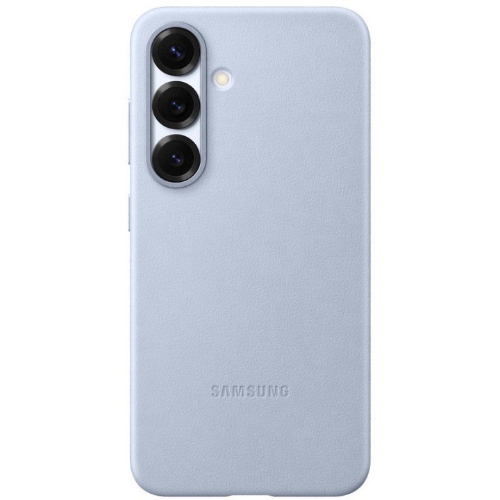 Samsung Funda de Cuero Vegano Azul Claro para Galaxy S25