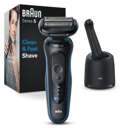 Braun Series 5 52-B7000cc Afeitador Eléctrica con Centro de Limpieza SmartCare Negra/Azul