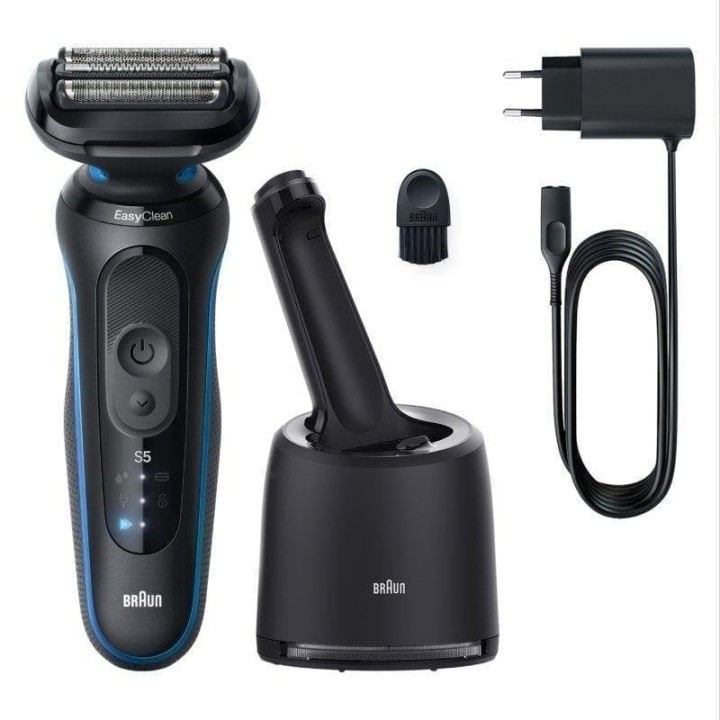 Braun Series 5 52-B7000cc Afeitador Eléctrica con Centro de Limpieza SmartCare Negra/Azul