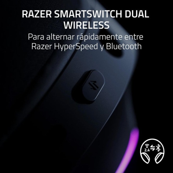 Razer Barracuda X Chroma Auriculares Gaming Inalámbricos 2.4GHz/Bluetooth Negros