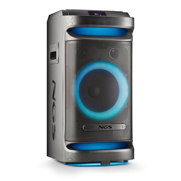 NGS Wild Space 1 Altavoz Portátil Inalámbrico con Woofer 10" Bluetooth/USB/AUX 180W RMS Negro