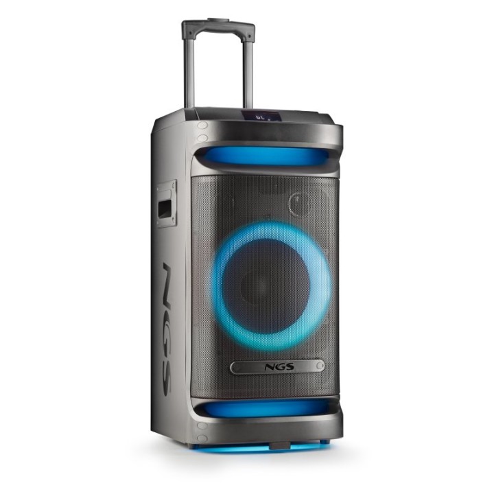 NGS Wild Space 1 Altavoz Portátil Inalámbrico con Woofer 10" Bluetooth/USB/AUX 180W RMS Negro