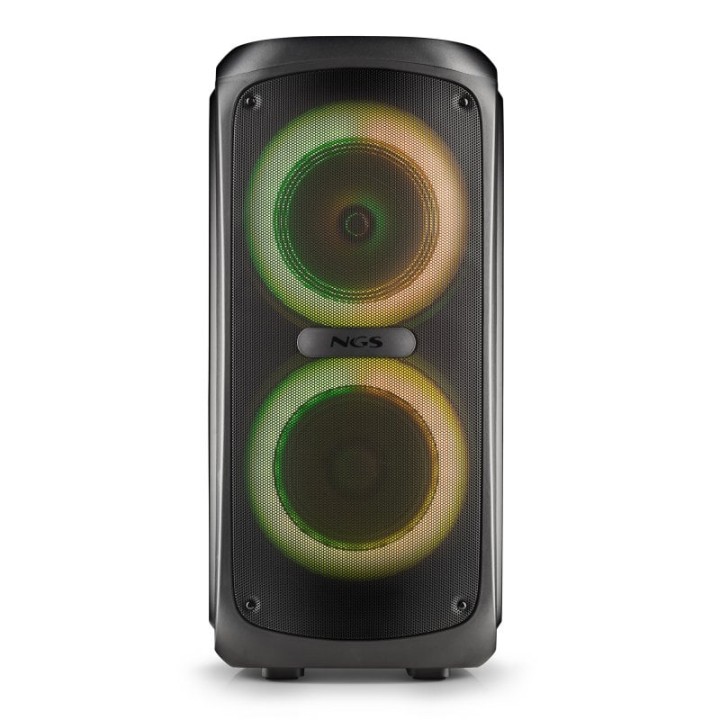 NGS Wild Temper Altavoz Portátil Inalámbrico con Batería Bluetooth/USB/AUX IN 200W Negro