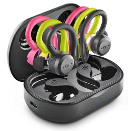NGS Artica Jogger Auriculares Deportivos Bluetooth con Estuche de Carga Negros