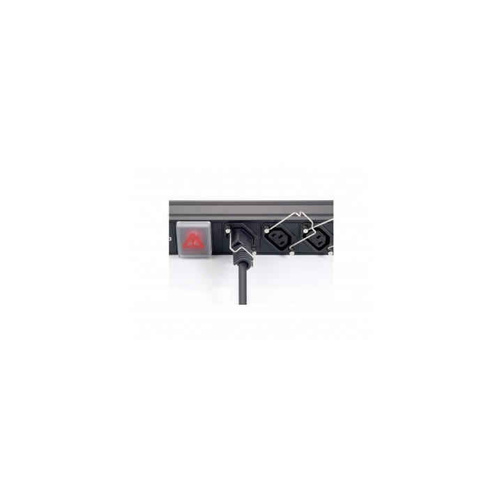 Regleta EQUIP 7 Tomas 1.8m Rack 19" Negra (EQ333300)