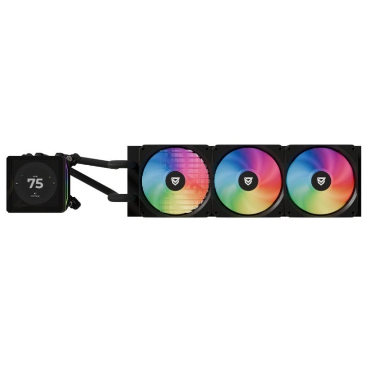 Nfortec Sedna 360 ARGB Kit Refrigeración Líquida con Pantalla LCD 4'' Personalizable Negro