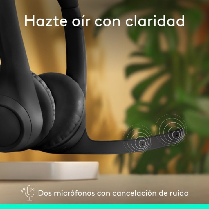 Logitech Zone 300 Auriculares Inalámbricos Bluetooth con Micrófono Omnidireccional Negros