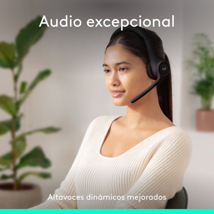 Logitech Zone 300 Auriculares Inalámbricos Bluetooth con Micrófono Omnidireccional Negros