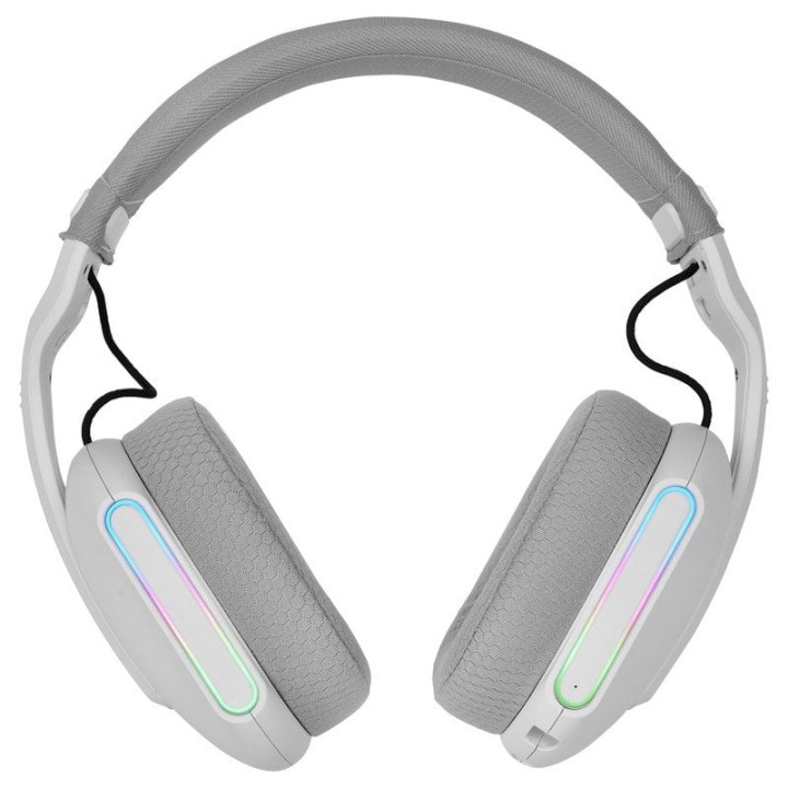 Mars Gaming MHW-PRO Auriculares Inalámbricos 7.1 ARGB Flow Bluetooth 5.3 Micrófono Dual Blancos