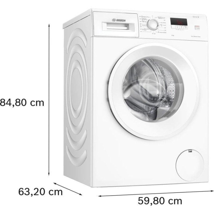 Bosch Serie 2 WGE03200EP Lavadora de Carga Frontal 8Kg A Blanca