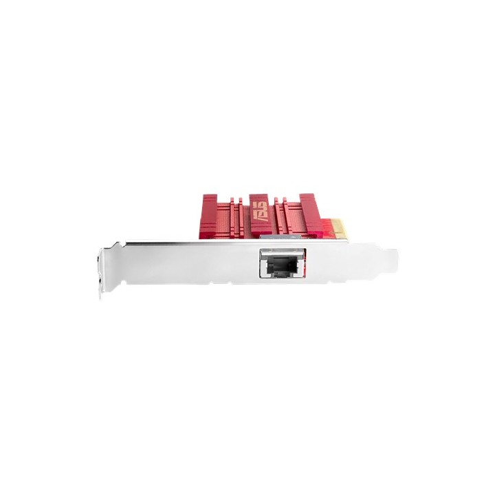 Adaptador ASUS PCIe 1xRJ45 Gris/Rojo (XG-C100C V2)