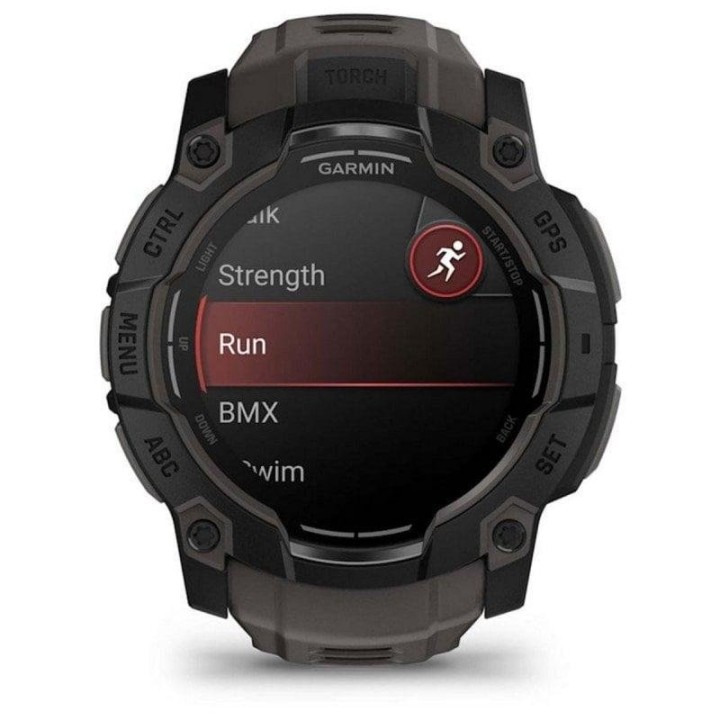 Smartwatch Garmin Instinct 3 AMOLED GPS 1.3" 4GB Linterna Sensor Avanzado Negro