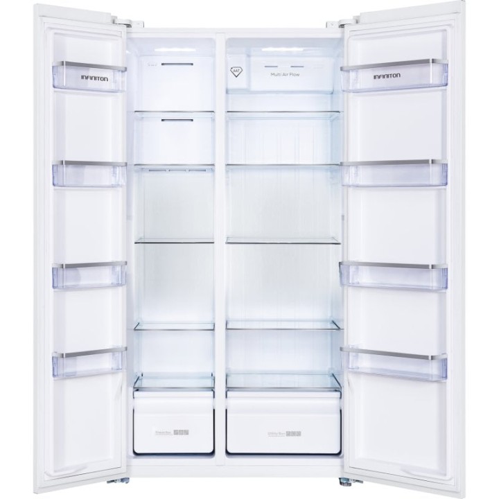 Infiniton SBS-506A77BEH Frigorífico Americano Nofrost E Blanco