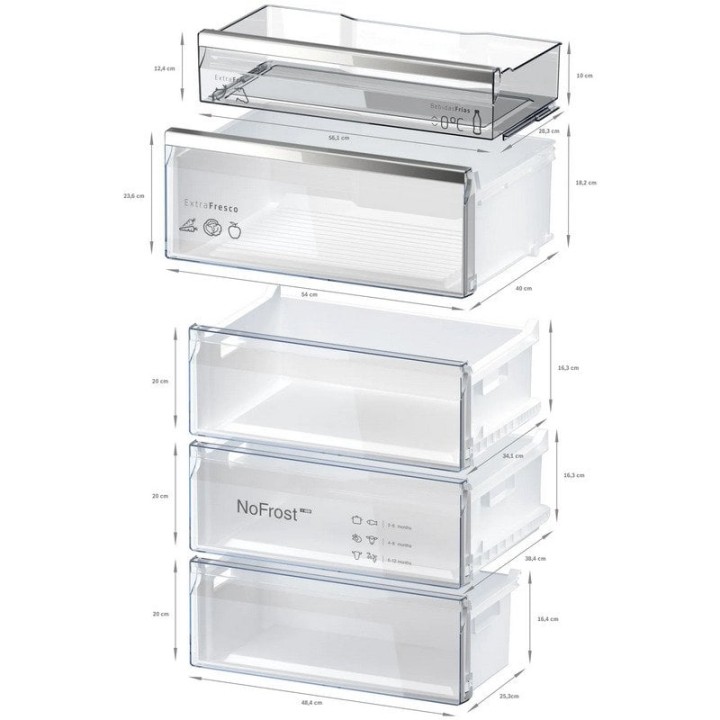 Balay 3KFC879NI Frigorífico Combi 311L C Cristal Negro