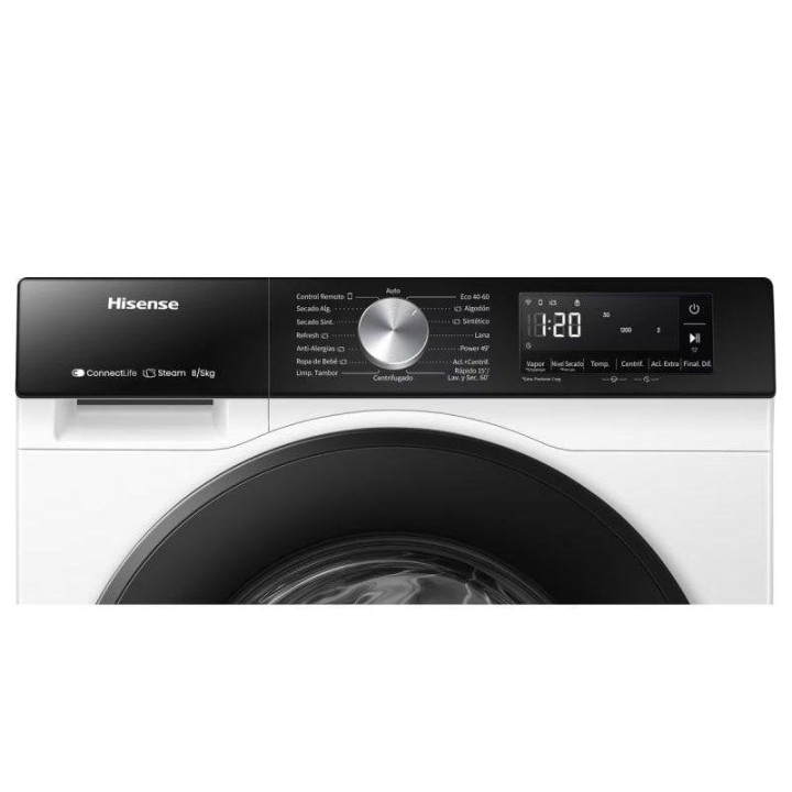 Hisense WD3S8043BW3 Lavasecadora Carga Frontal 8/5 Kg 1400 RPM Blanca