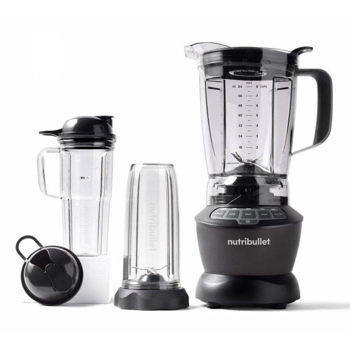 Nutribullet Full Size Combo Batidora de Vaso 1.8L 1200W Gris Oscuro