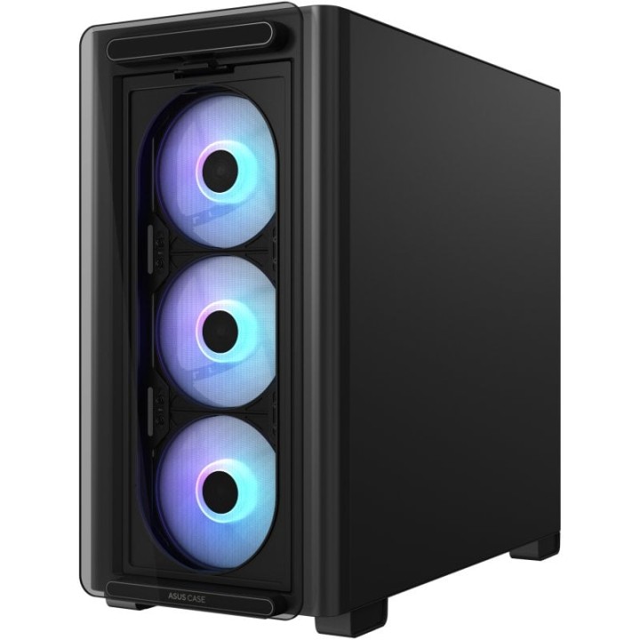 ASUS A23 PLUS Micro-ATX ARGB Cristal Templado USB-C 3.2 Negro