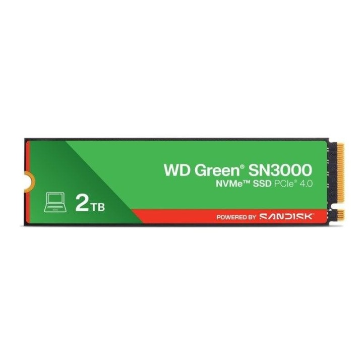 WD Green SN3000 2TB Disco SSD 5000MB/s NVMe PCIe 4.0 M.2 Gen4 QLC 3D NAND