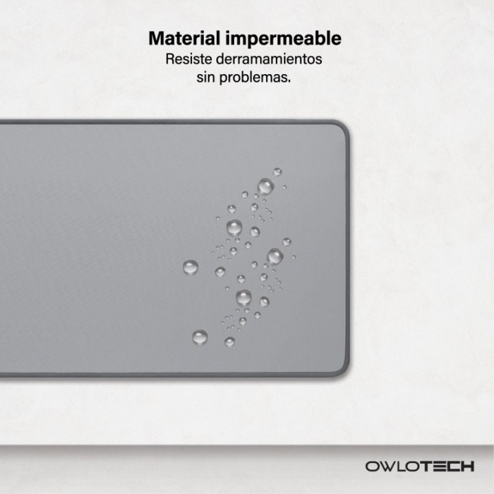 Owlotech Mousepad 90x40cm 2mm Alfombrilla Basic Extended Gris