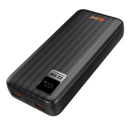 PcCom Essential Powerbank 20.000mAh 20W + Carga Rápida 22.5W con Indicador LED Negro