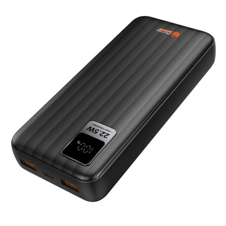 PcCom Essential Powerbank 20.000mAh 20W + Carga Rápida 22.5W con Indicador LED Negro