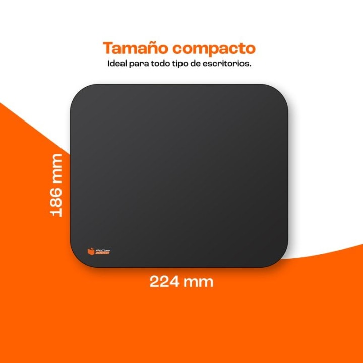 PcCom Essential Alfombrilla Básica 6mm Negra
