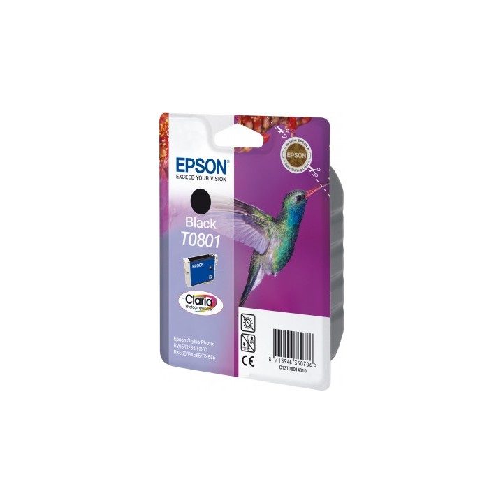Tinta Epson T0801 Negro Photo 7.4ml (C13T08014011)