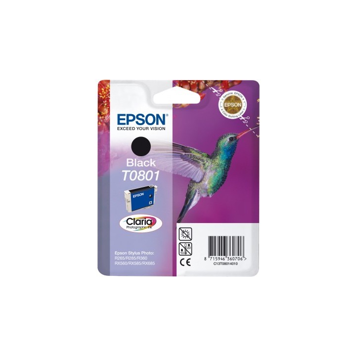 Tinta Epson T0801 Negro Photo 7.4ml (C13T08014011)