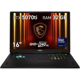 MSI Vector 16 HX AI A2XWHG-097XES Intel Core Ultra 7 255HX 32GB 1TB SSD RTX 5070 Ti 16"