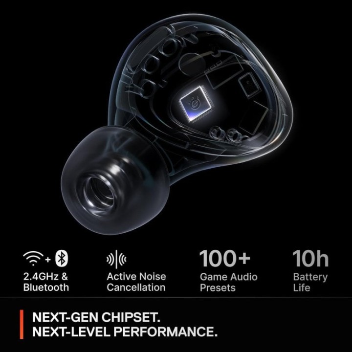 SteelSeries Arctis GameBuds Auriculares Inalámbricos Bluetooth Cancelación de Ruido para PS5 Negros