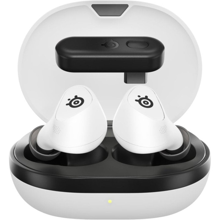 SteelSeries Arctis GameBuds Auriculares Inalámbricos Bluetooth Cancelación de Ruido para PS5 Blancos
