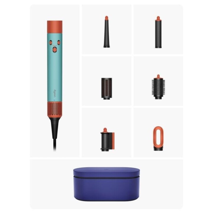 Moldeador Multifunción y Secador Dyson Airwrap i.d.™ Liso + Ondulado 1300W Con Accesorios Azul