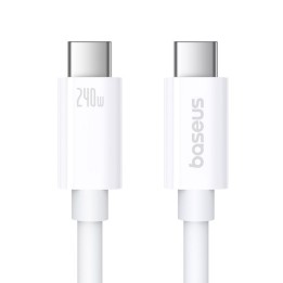 Baseus Superior 2 Cable Carga Rápida 240W USB4 40Gbps USB-C a USB-C 1.8m Blanco