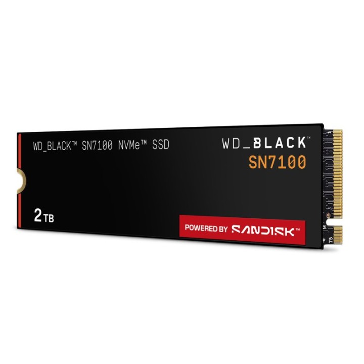 WD BLACK SN7100 2TB Disco SSD 7250MB/s NVMe PCIe 4.0 M.2 Gen4 TLC 3D NAND