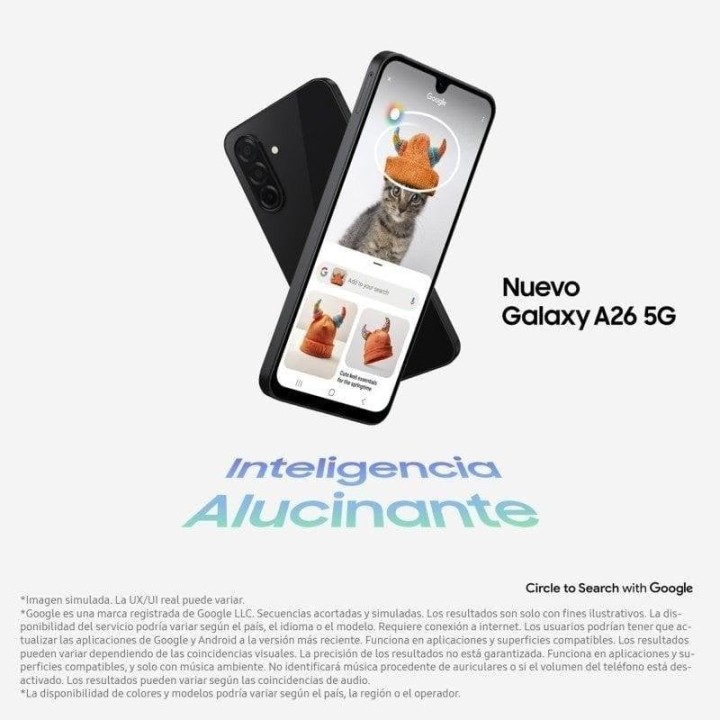 Samsung Galaxy A26 5G 8GB 256GB 6.7" Blanco