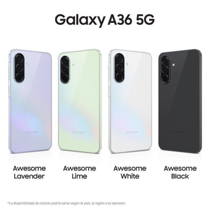 Samsung Galaxy A36 5G 128GB 6GB 6.7" Negro Super AMOLED