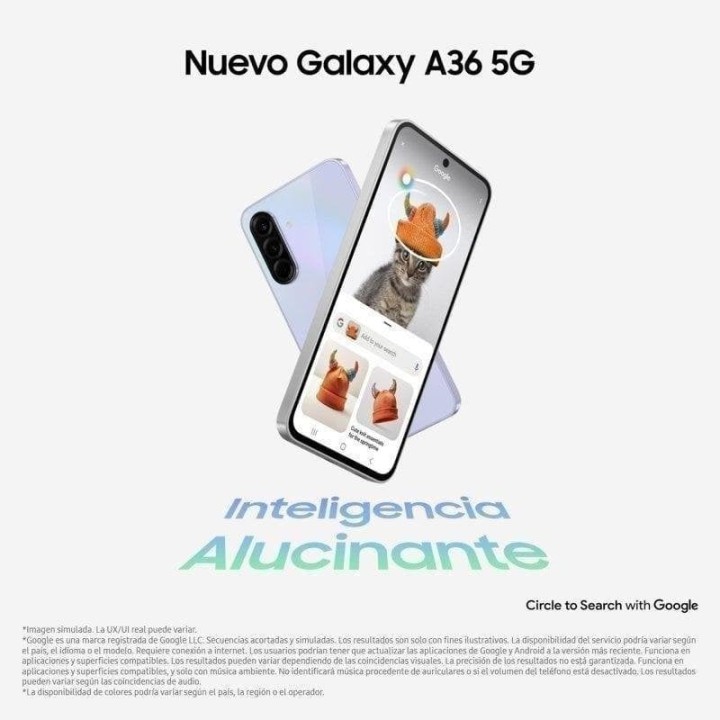 Samsung Galaxy A36 5G 8GB 256GB 6.7" Negro