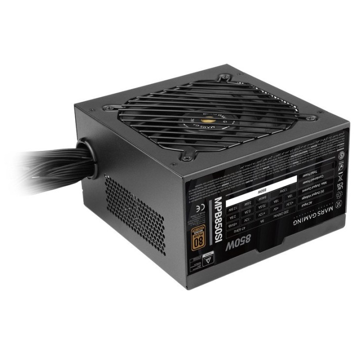 Mars Gaming Mpb850si Fuente Alimentación Atx 850w 7 Años Garantía 80plus Bronze 90% Negro