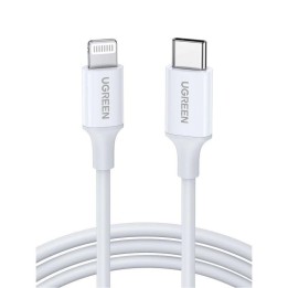 Cable Lightning Ugreen 10493 1 m Blanco USB-C carga rápida MFI