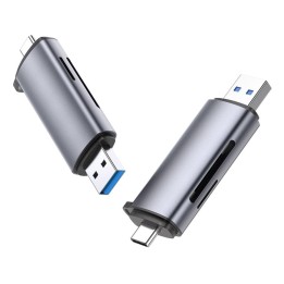 Ugreen 50706 Lector De Tarjeta USB/Micro-USB Plata