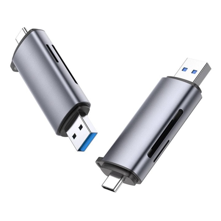 Ugreen 50706 Lector De Tarjeta USB/Micro-USB Plata