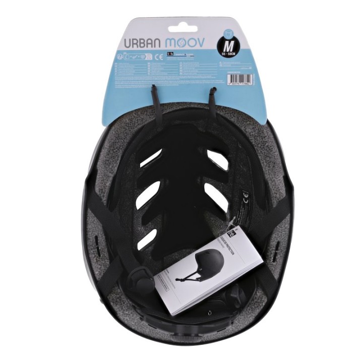 Tnb UrbanMoov V2 Casco para Patinetes, Skate y Patinaje Talla M (55-58cm) Negro