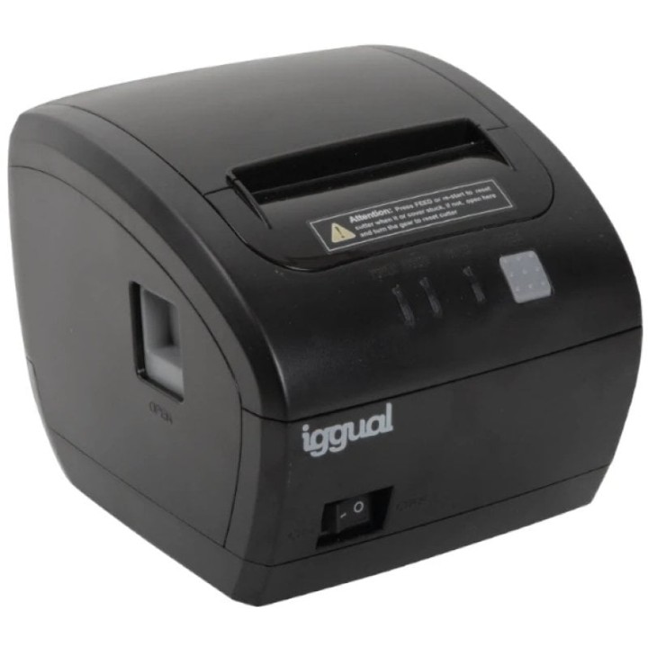 iggual TP7001 Impresora Térmica de Tickets Dual USB+RS232 Negra