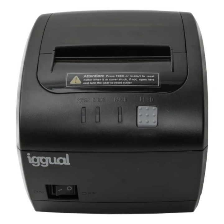 iggual TP7001 Impresora Térmica de Tickets Dual USB+RS232 Negra