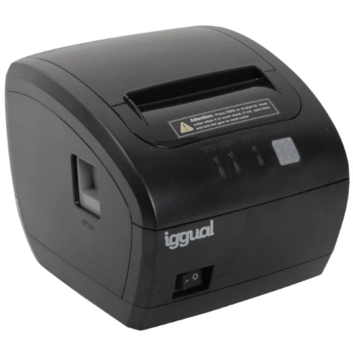 iggual TP7001 Impresora Térmica de Tickets USB+RS232+RJ45 Negra