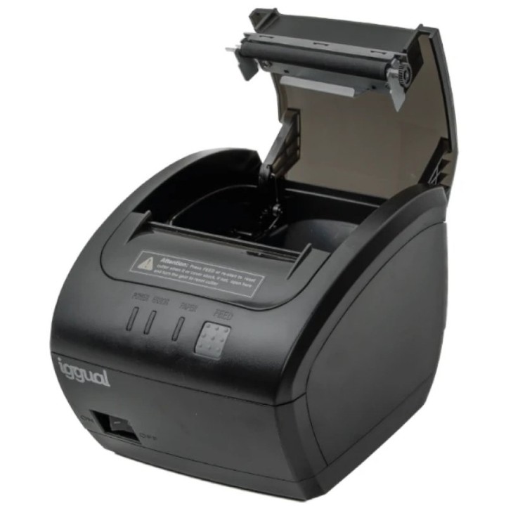 iggual TP7001 Impresora Térmica de Tickets USB+RS232+RJ45 Negra