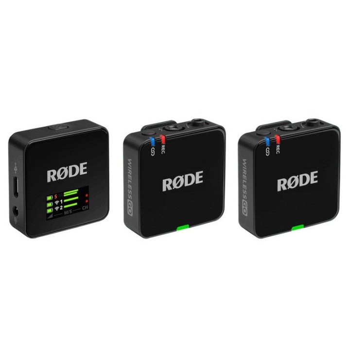 Rode Wireless GO (Gen 3) Sistema de Micrófono Inalámbrico Compacto para Cámaras y Móviles Negro
