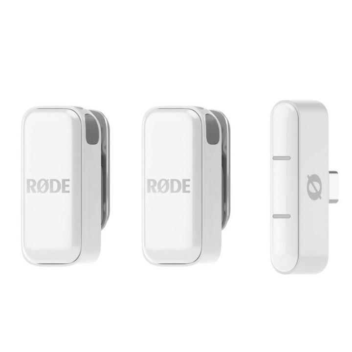Rode Wireless Micro Micrófono Inalámbrico Ultracompacto USB-C Blanco